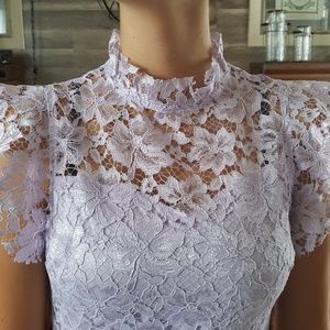 Lavender Lace Special Occasion Dress